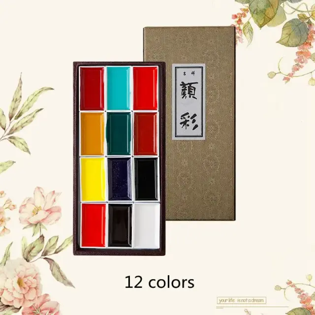 Tintas Aquarela Profissional para Pintura Tradicional - Conjunto Sakura Japonesa para Artistas