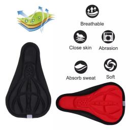 3D Soft Bike Saddle Seat Cover, Almofada De Espuma Confortável, Acessórios De Ciclismo, Novo - Image 4