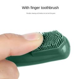 Creme dental e escova de dentes Set para Pet, Fingertips Limpeza Suprimentos, Gato e Cão, 7.11 - Image 3