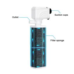 Silencioso Aquário Bomba De Filtro, tanque De Peixes, Ar Submersível, Aerador De Oxigênio, Changer De Água, Criador De Ondas, 220V, 4 em 1 - Image 2