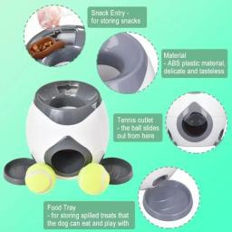 Lançador de bola automático para cães, Máquina interativa do lançador de bola de tênis para cães médios, Alimentador Inteligente de Treinamento Interativo - Image 3
