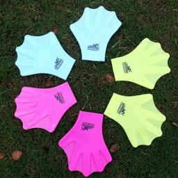 Luvas em silicone, 1 par, novo, para natação - Image 1