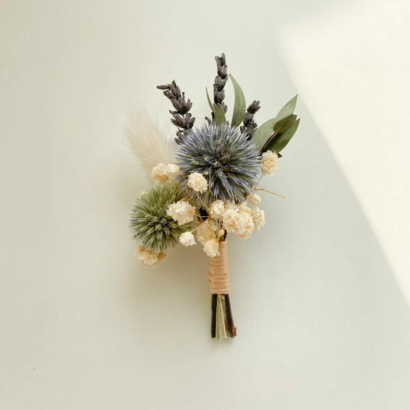 Mini Buquê de Flores Secas para Decoração, DIY Casamento Corsage, Artesanato e Criatividade, Vela Flutuante, Home Photo Decor - Image 1