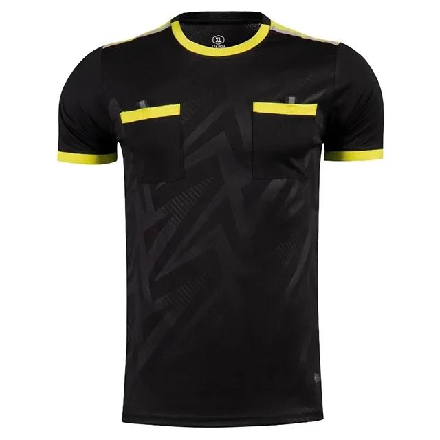 Camisa de Futebol Profissional Masculina para Árbitros, Uniforme Adulto de Manga Curta, Modelos 22 e 23