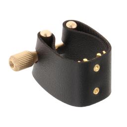 Saxofone bocal conjunto, ligadura fixador, instrumentos musicais, ferramenta de reparo, PU ligadura para orquestra, jogadores - Image 5