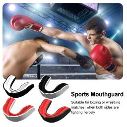 Lutando treinamento protetor de boca, Boxe Gum Shield, Slim Fit, Adulto esportes Mouthguard, Futebol Wrestling, Proteção Dentes - Image 4