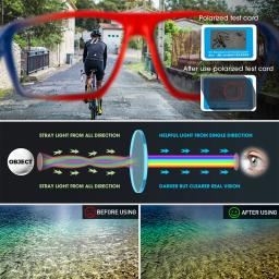 Kapvoe-óculos polarizados para homens, óculos de proteção UV400, óculos ciclismo pesca, condução, escalada, esportes ao ar livre - Image 5