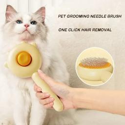 Pet Grooming Needle Brush, Pente de Massagem Mágica, Suprimentos Gerais para Cães e Gatos, Cuidados de limpeza - Image 1