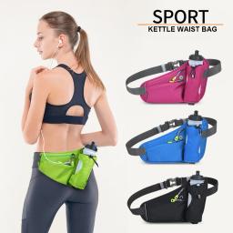 Sacos de cintura com suporte de garrafa de água para homens e mulheres, cinto de hidratação, esportes Fanny Pack, ginásio, corrida, celular, corrida, ciclismo - Image 4