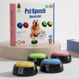 Botões de treinamento para cães graváveis animais de estimação falando brinquedos interativos para animais de estimação botões de fala para animais de estimação interativos - Image 1