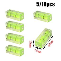 Nível de bolha horizontal para murais, balanceador quadrado, transferidor verde, ferramentas de medição suspensas, 40x15x15mm, 5 pcs, 10pcs - Image 4