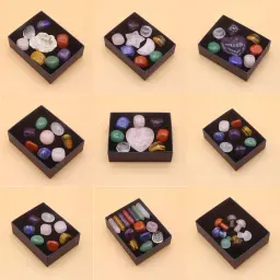 Geometria Natural Shaped Pocket Stones, Ornamentos, Coleção Kit, Espécime Cristais, Pedras Preciosas, Wall Art, Raw Room, Decoração para o lar - Image 1