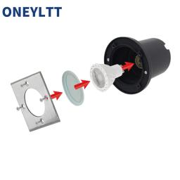 LED Underground Light para Garden Path, Ground Spot Light, Lâmpada ao ar livre, Landscape Spotlight, Buried Lamp, GU10 Bulb Casing, Frete Grátis - Image 2