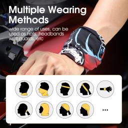 Máscara de protetor solar punk para homens e mulheres, rosto e pescoço de verão, proteção UV hip hop, esportes ao ar livre, bandana de ciclismo, lenços - Image 5