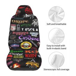 80s gothic rock band guitarra música capa de assento do carro personalizado impressão protetor frontal universal acessórios conjunto almofada - Image 6