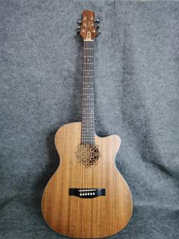 Guitarra acústica elétrica com fotos reais, guitarra folclórica artesanal, clássica D, bonita e rara, de alta qualidade, 40 in, novo - Image 1