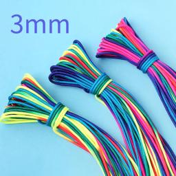 Cabo De Corda Do Arco-íris para Pulseira Paracord, Presente Artesanal, Cordão, Varal, Acessórios De Artesanato De DIY, Núcleo De Um Fio, Dia, 3mm - Image 6