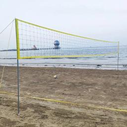 Conjunto de rede de vôlei ao ar livre, 9.5*1m, fácil configuração, praia, vôlei, portátil, badminton, vôlei, esportes ao ar livre, malha de treinamento - Image 3