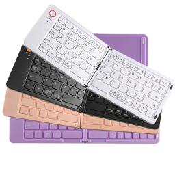 Teclado dobrável bluetooth portátil, acessórios de computador, apto para ios, android, windows, tablet, telefone móvel - Image 1
