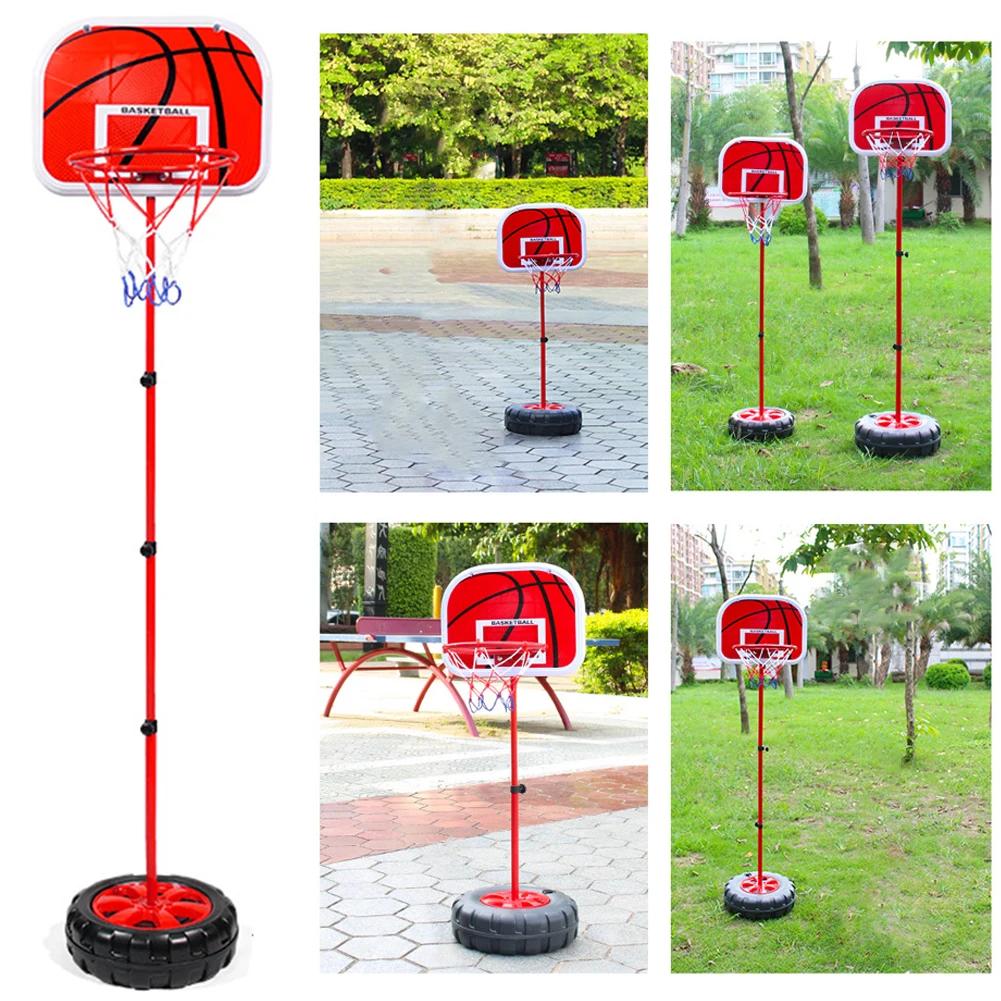 Suporte de Cesta de Basquete Infantil Ajustável Portátil para Uso Interno e Externo