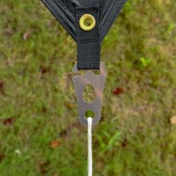 Tensores de corda de aço inoxidável para barraca ao ar livre Windproof Rope Fixed, Fivela ajustável Fastener, Camping Acessórios - Image 2