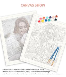 Ruopoty girassol pintura interior por números kits de desenho de imagem artesanal pintura acrílica adultos artesanato decoração da parede com quadro - Image 4