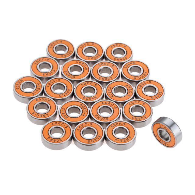 Rolamentos de Patinação ABEC-9 Aço 8x22x7mm 20 Peças