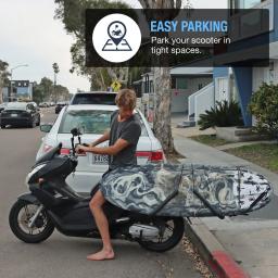 Rack de prancha portátil para Moto e Scooter, Surf Rack, Skimboard ajustável, Wakeboard, Wind Surfboard Carrier - Image 1