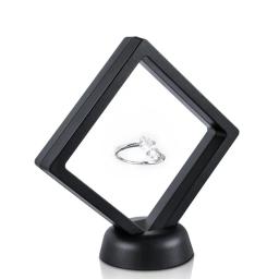Quadrado 3D Flutuante Jóias Moedas Conchas, Gemas, Minerais, Rochas, Espécime Display, Frame, Caixa Titular, Case Stand, Decoração para Casa, 10Pcs - Image 3