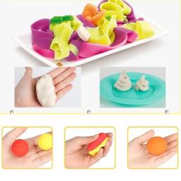 Slimes de argila de modelagem, plasticina macia não tóxica, macarrão e bolinhos de massa Brinquedo para colorir 3D, Kid China Food Cook Play kit de ferramentas de massa - Image 5