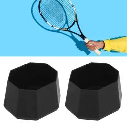 Raquete de tênis Butt Cap, Silicone End Cover para raquetebol Raquete, 2pcs - Image 4