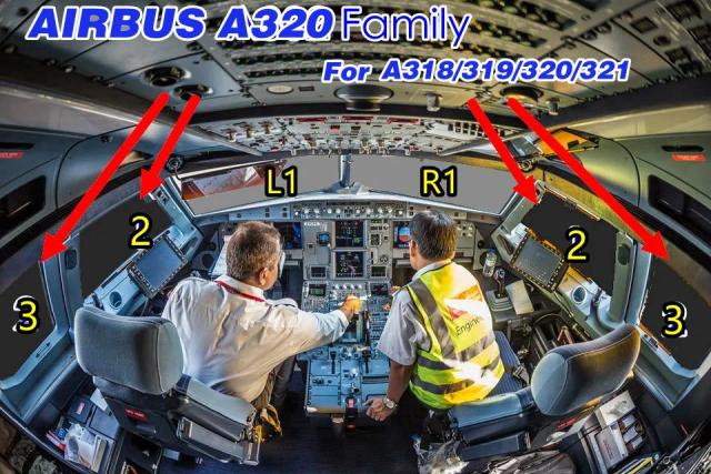 Sombrinhas de Proteção para Janelas do Airbus A320, A321, A319 e A380