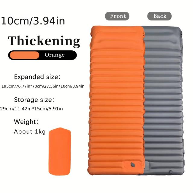 Mat Pad Inflável para Camping: Ultra-Leve, Confortável e à Prova de Umidade, Ideal para Barracas e Dormir ao Ar Livre
