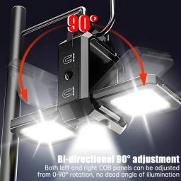 Mini lanterna dobrável com ímã, impermeável, recarregável, fonte de luz de 3 lados, luzes de trabalho, saca-rolhas com ímã - Image 3