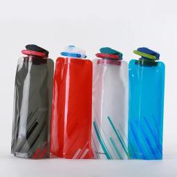 Bolsa de água dobrável ultraleve portátil, bolsa de garrafa macia, suprimentos esportivos ao ar livre, caminhadas e corrida, 700ml - Image 6