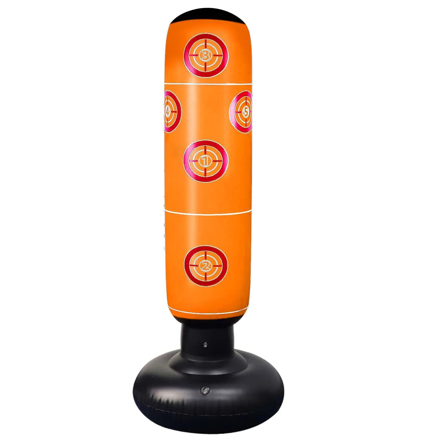 Saco de areia inflável boxe fitness, Saco de perfuração para adultos e crianças, Tumbler Fighting Column, Treinamento Muay Thai, PVC 160cm - Image 1