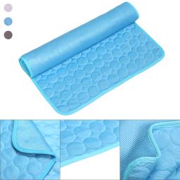 Esteira de resfriamento para animais de estimação, almofada para cães e gatos, seda fria, colchão à prova de umidade, cama para animais pequenos, almofada de verão, 5 tamanhos - Image 4