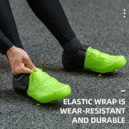 ROCKBROS Tampa Da Sapata Impermeável, Silicone Ciclismo Overshoes, Bicicleta Pé Toe Covers, Resistente ao Desgaste MTB Road Bike Bloqueio Protector - Image 4