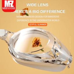 Óculos de natação impermeáveis para adultos, moldura pequena, galvanizados HD Racing Goggles, anti-nevoeiro - Image 3