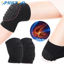 1 par de joelheiras de esponja para vôlei, joelheira macia e respirável para mulheres e homens, esportes, dança, futebol, academia, patinação - Image 1