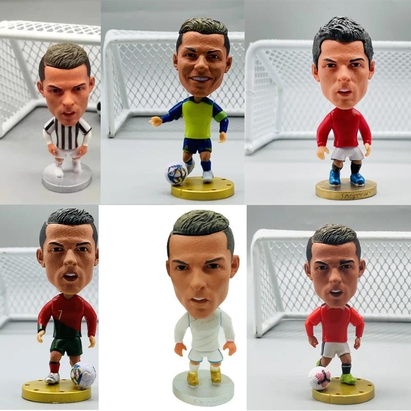 Assorted Miniaturas Colecionáveis para Fãs e Decoração, Estatuetas de Jogador de Futebol, Mix Pack de 6 Meias - Image 1