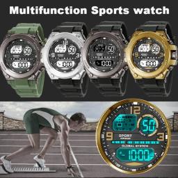 Relógios esportivos impermeáveis masculinos, relógio multifunções, relógio digital militar ao ar livre, relógio eletrônico inteligente para homem, crianças, 30m - Image 5