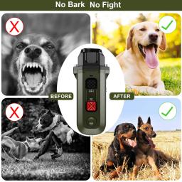 Anti-Latido, Recarregável, Extra Longo, Suspensão para Cães, Suprimentos para Animais de Estimação, Luzes de Flash, 2 em 1 - Image 5
