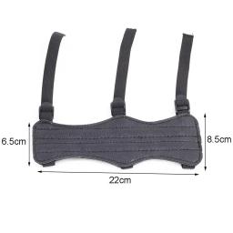 Arco e seta Equipamento Caça, Tecido De Couro, Arco e flecha Braço Guarda, Quatro Strap Fivela De Couro, Alças ajustáveis, Reverse Tradicional - Image 5
