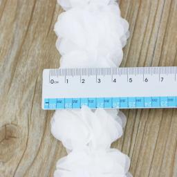 Decoração De Tecido De Renda De Chiffon, Fitas De Presente De Flor Artesanato, Base De Tecidos Não Tecidos, 1 m - Image 2