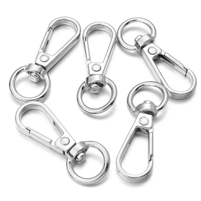 Conjunto de Liga Snap Fecho Lagosta para Jóias DIY, Chaveiros e Acessórios - 5 a 10 Peças por Lote