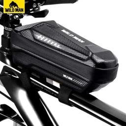 SELVAGEM HOMEM-Rainproof Hard Shell Saco de Bicicleta, Big Capacidade Top Tube Bag, Acessórios de bicicleta - Image 1