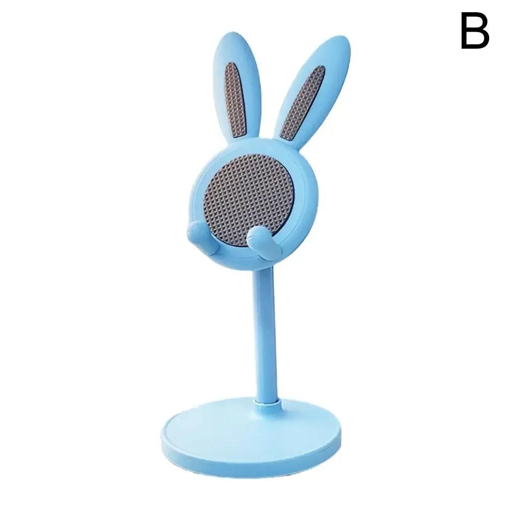 Cute Cartoon Bunny Phone Stand, ajustável e compatível com iPhone, Kindle, IPad, Switch, Tablet e muito mais - Image 1