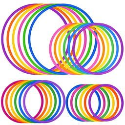 10 pçs anéis de plástico multicolorido para anel jogar jogo velocidade agilidade prática playground carnaval para crianças adultos festa ao ar livre - Image 6