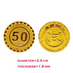 Moedas De Ouro De Piratas De Plástico, Adereços De Jogo Falso, Acessórios Engraçados De Cosplay, Tesouro De Natal, Jogando Brinquedos Para Crianças, 100Pcs - Image 4